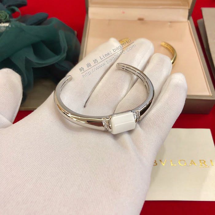 Bvlgari飾品 寶格麗最新白陶瓷手鐲  zgbq3083